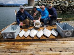 Four people fishing in Port Renfrew