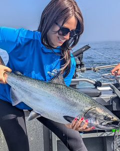 Person fishing in Port Renfrew