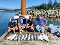 Great fishing trip with 3 fish caught in Port Renfrew
