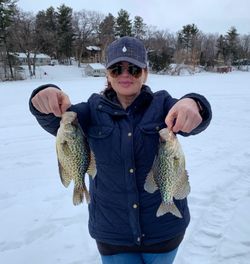 Two crappie fish caught while fishing in Stillwater
