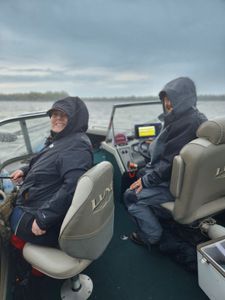 Two people fishing in Minnesota