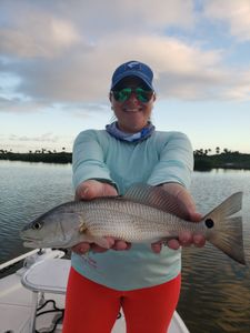 A fisherman caught a 24-inch Atlantic Croaker