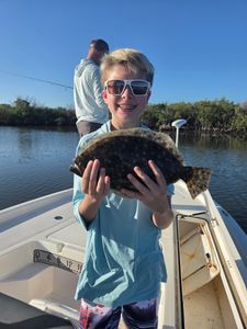 Southern flounder caught while fishing in Edgewater FL waters