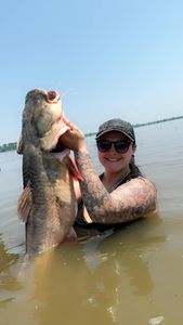 Angler with a fishing rod in Lockesburg