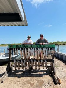 Two anglers fishing in TX