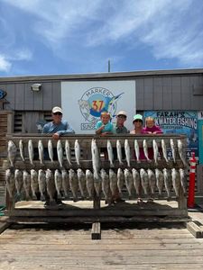 Five people enjoy fishing in Corpus Christi
