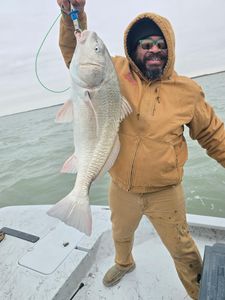 Lone angler fishing in Texas