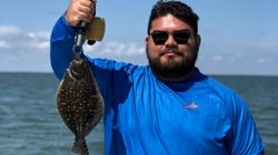 One summer flounder caught in Corpus Christi