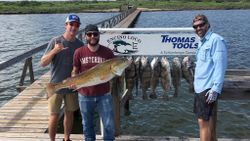 4 redfish and black drum caught fishing in TX