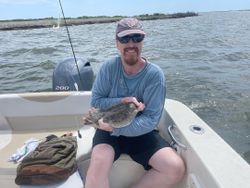 Angler with 9-inch catch in Kitty Hawk