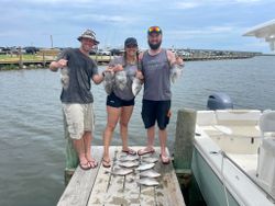 3 anglers fishing in Kitty Hawk