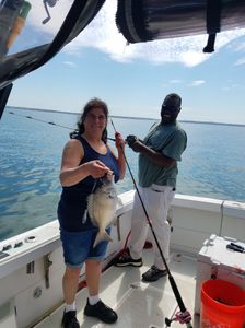 Scup fish caught by 2 people fishing in Fairhaven