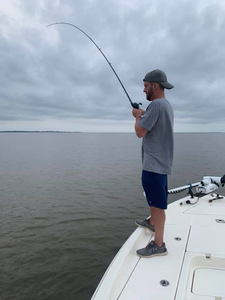 A person fishing in LA
