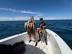 Two people fishing in Carrabelle