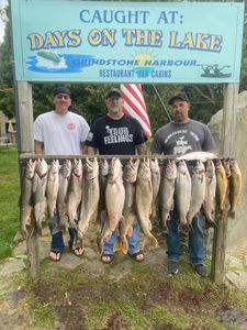 9 fish caught by 3 anglers in Port Austin