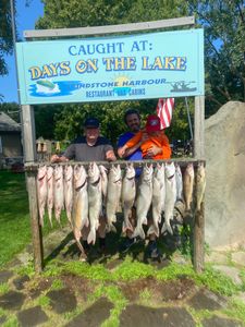 4 big fish caught while fishing in MI