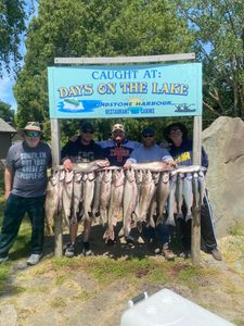 Fishing group of 5 people enjoying a day at Port Austin
