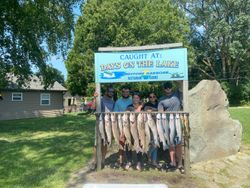 Five people fishing at Port Austin
