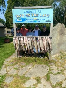 5 people fishing at Port Austin