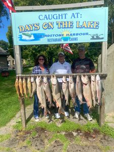 6 big fish caught while fishing in Port Austin