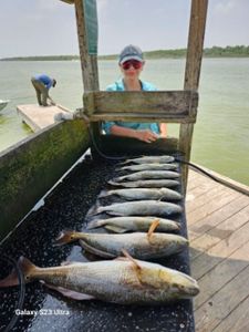 Angler with two big fish caught at South Padre Island