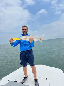 A lone angler fishing in Texas