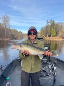 Walleye catch from fishing trip in Fruitport Michigan
