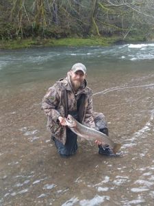 Coho salmon caught while fishing in Florence