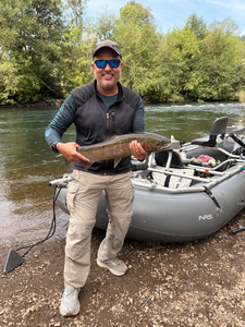 Beautiful Oregon rainbow trout caught using bait casting technique!
