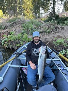 A rainbow trout caught while fishing in Florence