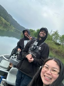 Three people fishing in OR