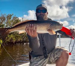 Caught my Redfish! Best Cape Coral Fishing Charter