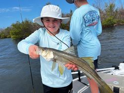 A big Snook fish caught in FL during a fishing trip