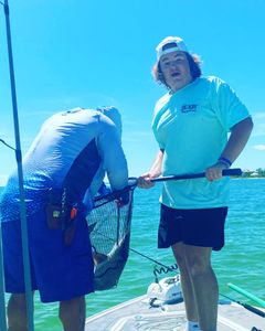 Person enjoying fishing cruise in Chesapeake