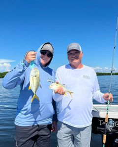 Two crevalle jack fish, 12 inches long, caught in FL