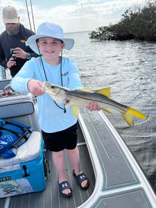 Image of a large snook fish caught in Florida during a fishing trip