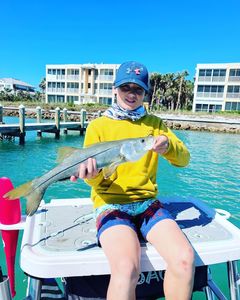 Photograph of a 24-inch snook fish caught in Chesapeake