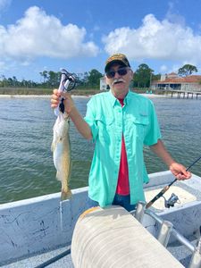 One person fishing in Orange Beach
