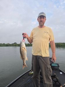 Angler catching a fish in Texas