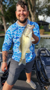 A lone angler fishing in Texas