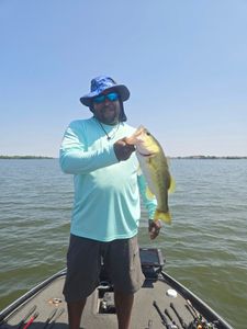 Lone angler fishing in TX