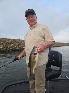 Lone angler fishing in San Antonio