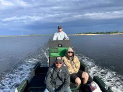 Three people fishing in Ohio