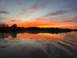 Scenic fishing landscape in Ohio