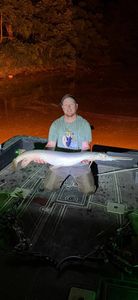 A longnose gar caught while fishing in Ohio