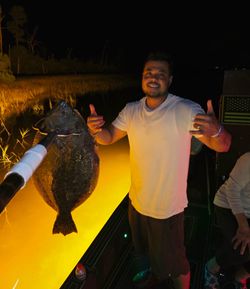 Summer flounder caught fishing in Orange Beach Alabama