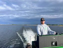Angler fishing alone in Ohio