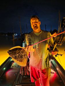 Southern flounder caught while fishing in Orange Beach Alabama