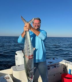 King mackerel catch displayed on fishing boat in Shalimar FL waters