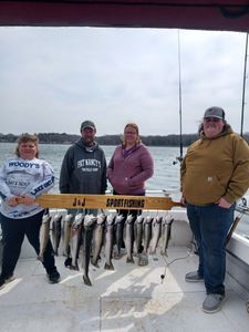 Four rainbow trout caught in Mexico